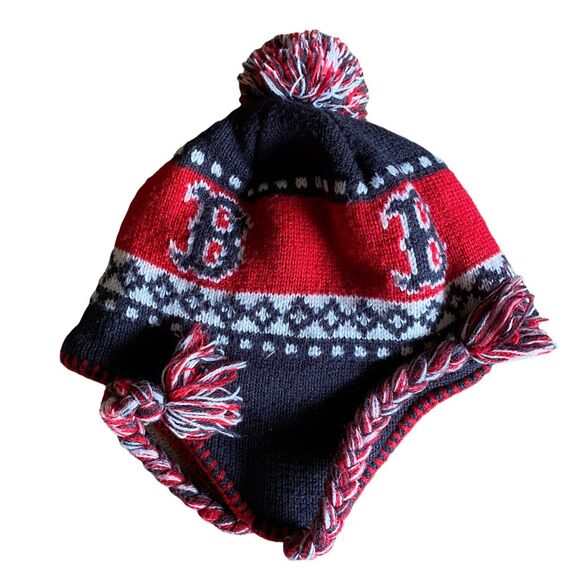Unisex Boston Red Sox Knit Winter Hat Toboggan - Picture 4 of 6